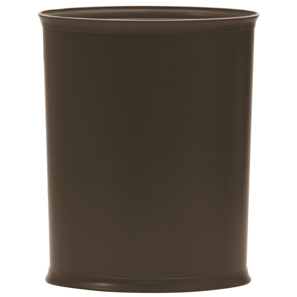 Design Line Wastebasket, 13 Quart Oval, Brown